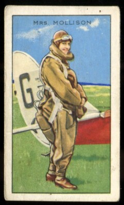 Tabakkarte, Gallaher, CHAMPIONS, mit Bildunterschrift, 1. 1935, Frau Mollison, Pilot, #36