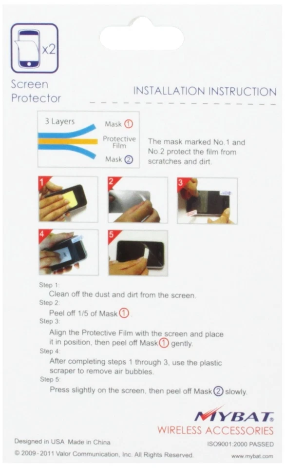 Screen Protector for Huawei Ascend Y M866 - Retail Packaging - Twin Pack - Image 2 of 2