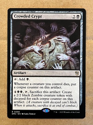 Crowded Crypt #88 MTG Aetherdrift Commander Rare