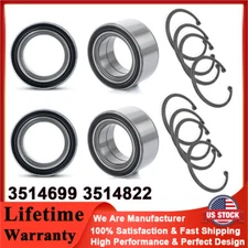 Front & Rear Wheel Bearing Kit for Polaris RZR 800 RZR 4 800 RZR S 800 2008-2014