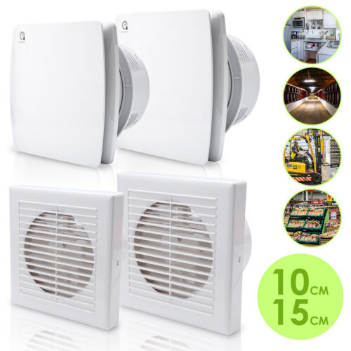 Ventilateur de salle de bain ventilateur avec tôle de guidage de reflux minuterie capteur d'humidité CE - Photo 1/19