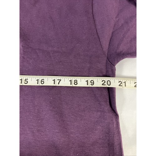 80's Anvil Earth Collection Blank T-Shirt Men's Purple L - Picture 6 of 7