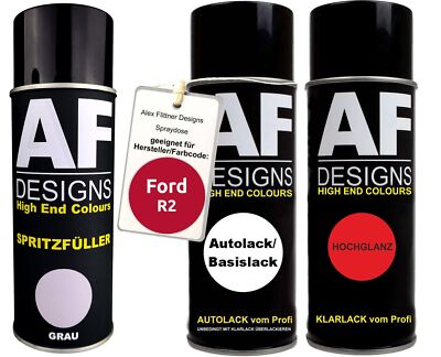 Für Ford R2 Cardinal Red Spraydose Autolack Klarlack Spritzfüller Grundierung Sp