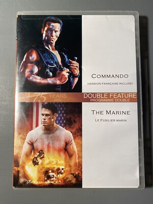 Commando Schwarzenegger The Marine 2 Movies DVD  2 Discs Set