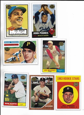 2001 Topps Archives PICK-A-CARD Erskine Podres Santo Freehan Fox Spahn Allen ++