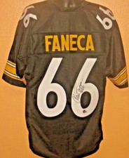 Alan Faneca Signed Autograph XL Custom Jersey BAS Certified Pittsburgh Steelers