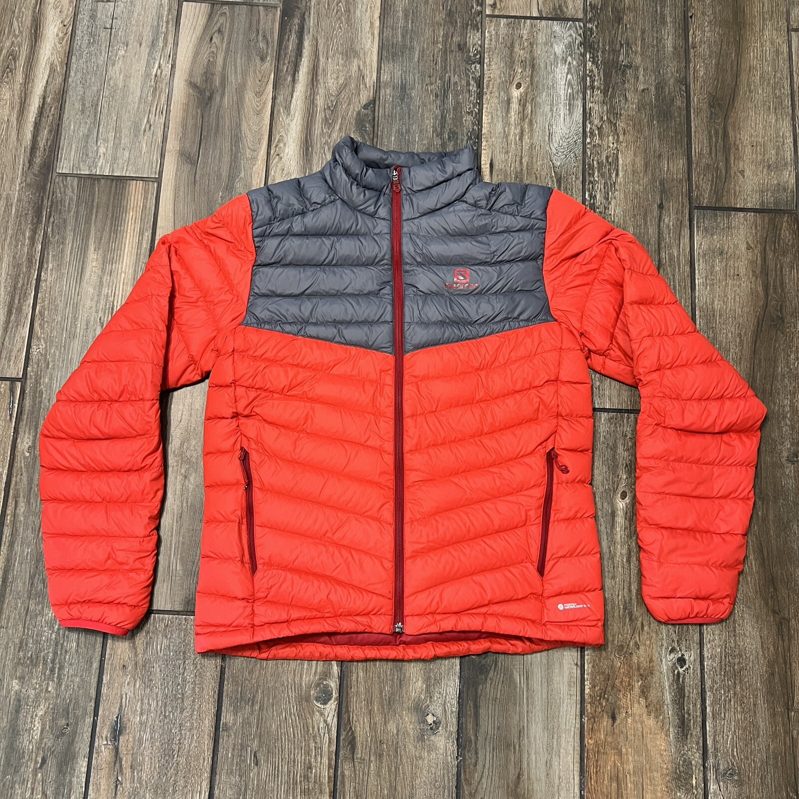 Piumino Salomon Halo rosso grigio UOMO TAGLIA MEDIA outdoor escursionismo inverno sci