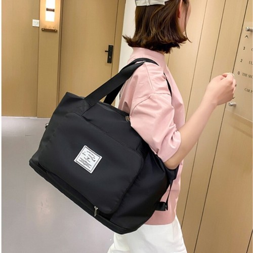 Large Capacity Folding Travel Bag Portable Waterproof Gym Shoulder Duffel Bag UK - Picture 33 of 46