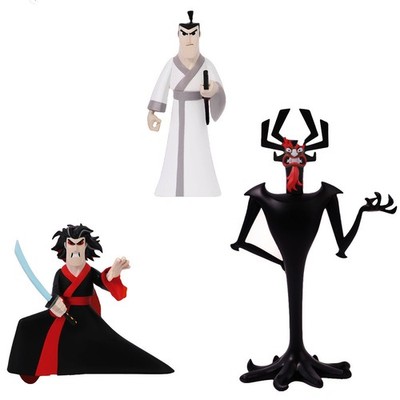 Samurai Jack Aku Mad Jack 5 Punkte Actionfiguren Sortiment Neu