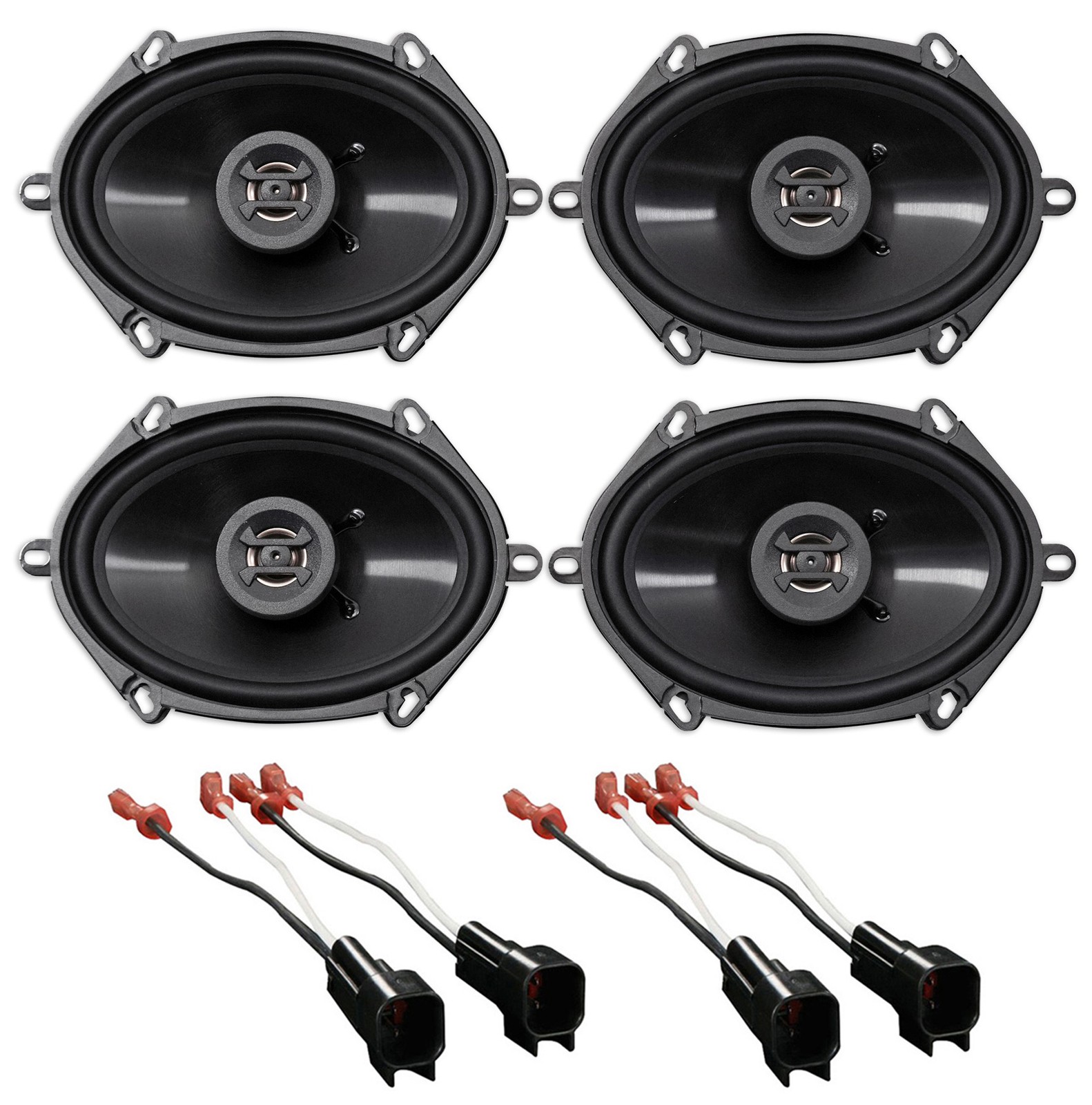 Hifonics 6x8" Front+Rear Speaker Replacement Kit For 1999-2002 Lincoln Navigator