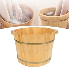 Wooden Foot Tub Pedicure Basin Footbath Bucket