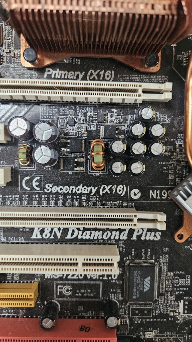 MSI KN8 Diamond Plus MS Ver.1.0 Socket939 Motherboard Untested For