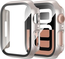 Ultra-Thin 2 Pack Case with Tempered Glass Screen Protector for Apple Watch 42mm