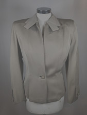 Vintage Delmoor Original 1960 Tan Women's Single Button Blazer 002638 Size M