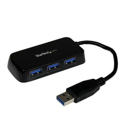 StarTech 4-Port SuperSpeed Mini USB3.0 Hub - Schwarz