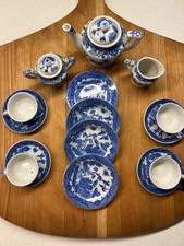 Blue Willow Miniature Tea Set made in Japan