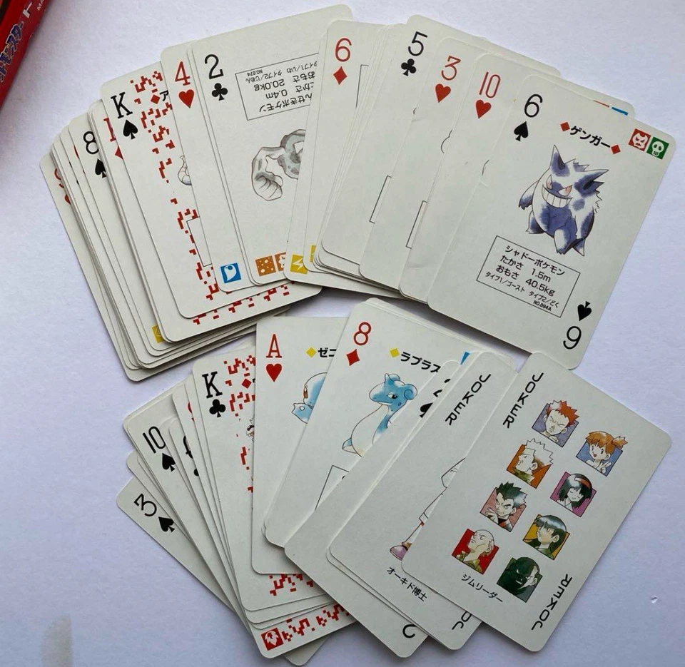 Pokemon Playing Cards Poker Charizard Deck Red 1996 Very Rare JAPAN - Image 2 of 4