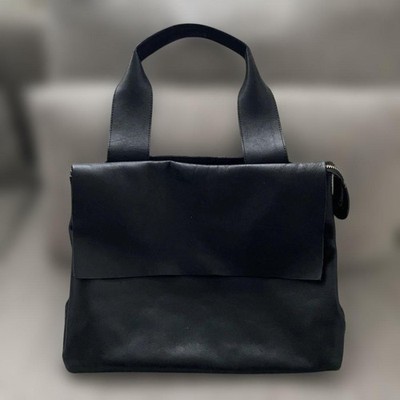 Cos Spreading/2Way Black Leather Tote Bag Limited Edition Popular