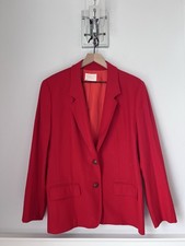 Vintage Women  s Red Pendleton Wool Blazer Size 16.