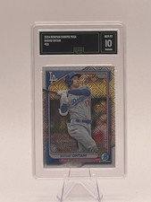 2024 Bowman Chrome Mega Shohei Ohtani #33 Mojo Refractor GMA 10 Dodgers