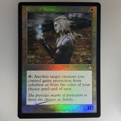 MTG Giver of Runes Retro Frame Foil Etched Near Mint Modern Horizons 2