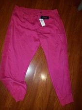 Polo Ralph Lauren Women’s Pink Jogger Pants Size S Drawstring Pockets
