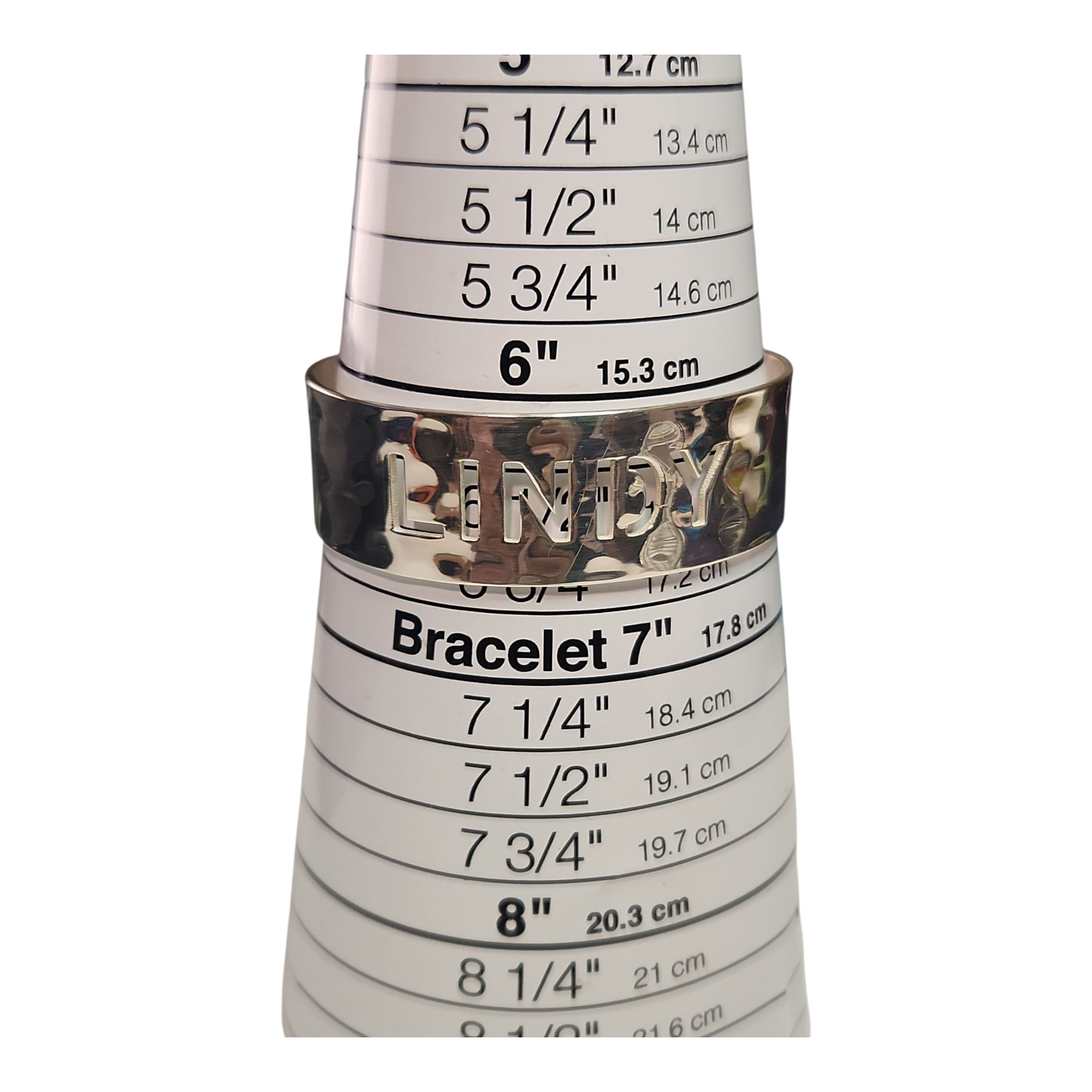 Rustic Cuff “Lindy” Silver-Tone Statement Cuff Br… - image 9