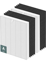 [2+8 Pack] 115115 Replacement Filter A Size 21 for Winix PlasmaWave C535, 5300,