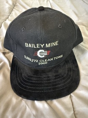 Vintage Consol Energy Tonnage Record Bailey Coal Mine Black Hat 2000