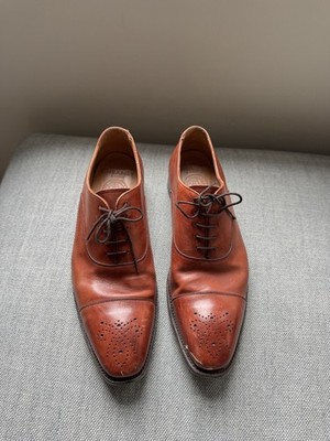 Cheaney Cambridge Oxford Dress Shoes US 9 / UK 8.5   Dark Brown Calf Leather