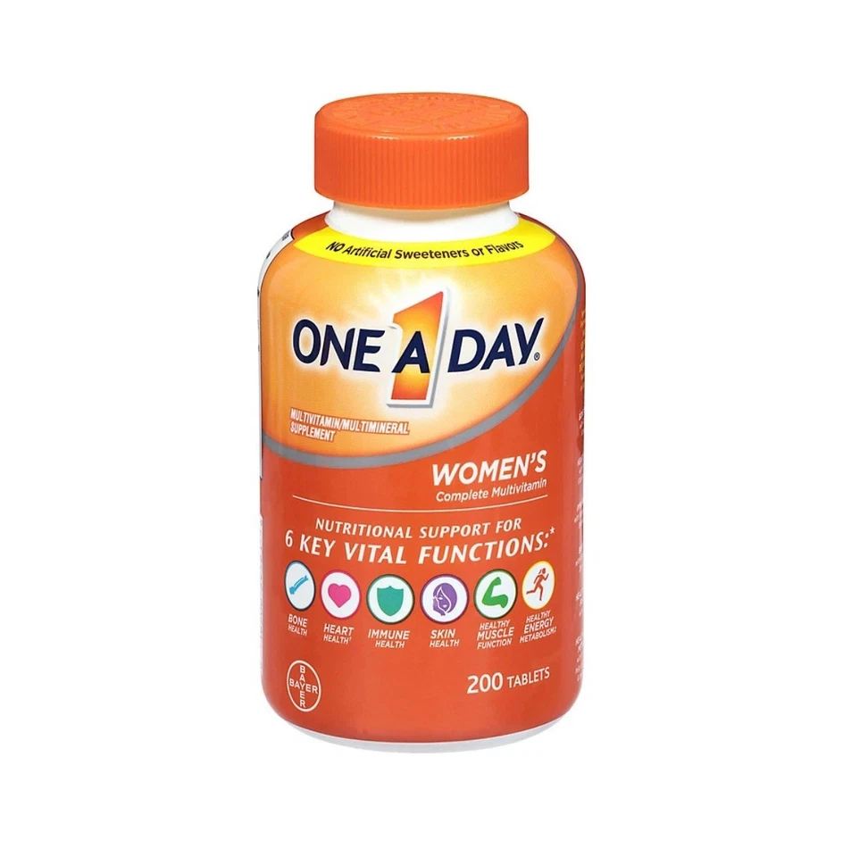 Оригинальные поливитамины для женщин один день лучшие полные 200 таблеток срок годности: 02-2027 - Изображение 3 из 4