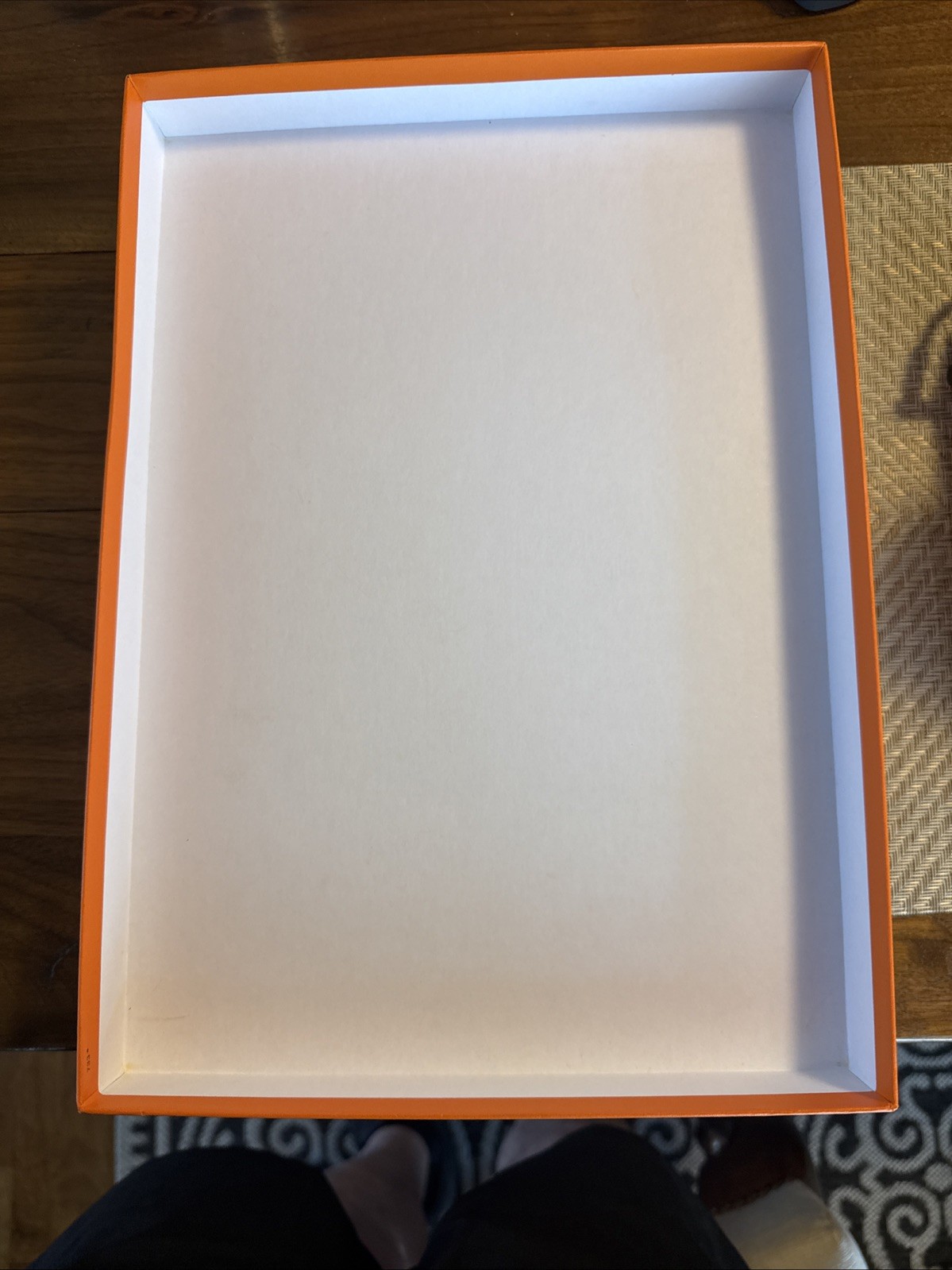 Hermès Paris Authentic Empty Gift Box Orange 13.2… - image 8