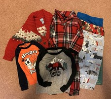 Lot of 7 Pieces Baby/toddler Boys Clothes 18-24m  2T Pjs/Shirts/Sweater