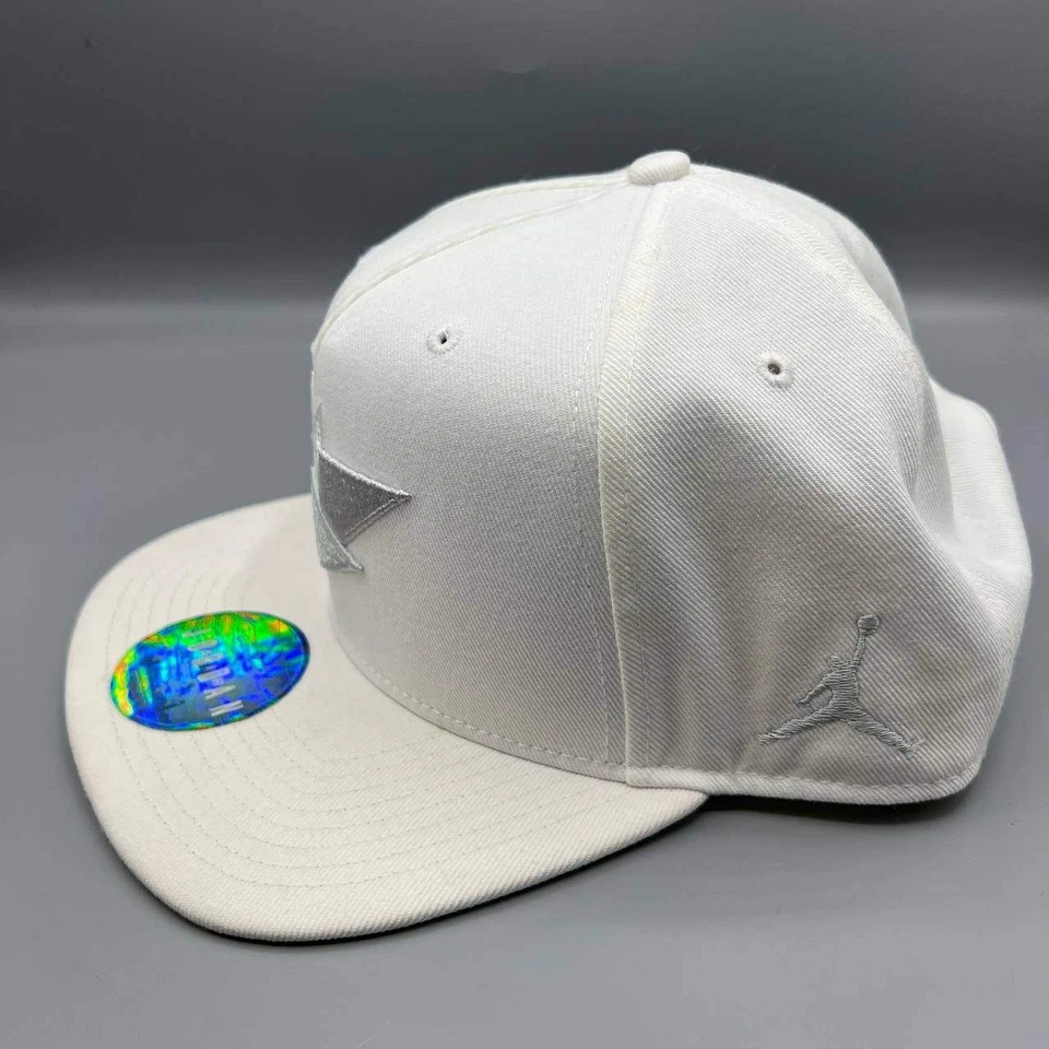 Gorra Air Jordan Retro 7 Hombre Blanca Bordada Jumpman Snap Back Cap Foto 3 de 4