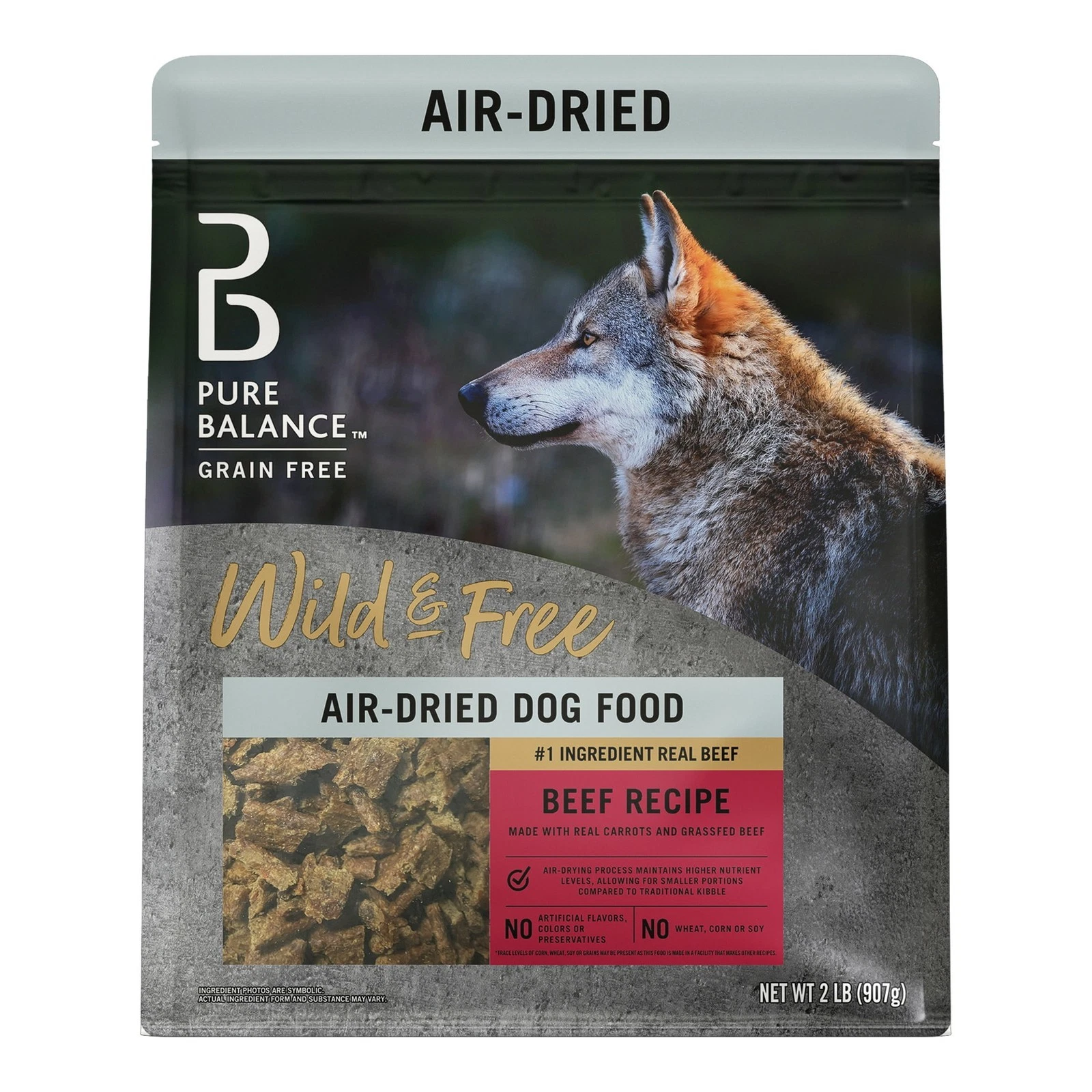 Air Dried Dog Food Beef Recipe 2 lbs Grain, Wheat, Corn, & Soy Free