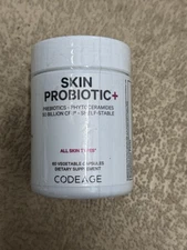 Codeage Skin Probiotic+, 50 Billion CFU, 60 Vegetable Capsules Exp 4/2028