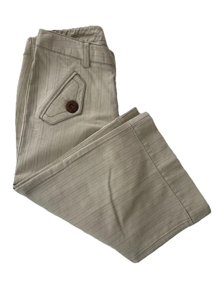 Pantalones Cortos Kensie Talla 2 Beige Texturizado Rayas Nuevos Foto 2 de 4