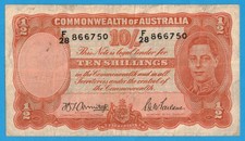 Australia N.D (1941-1948) Ten Shillings Note P #25b