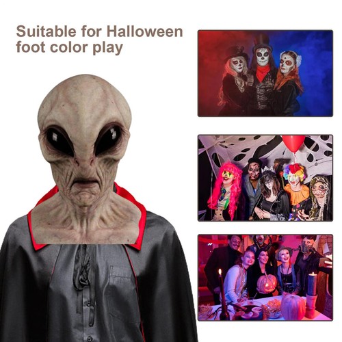 Máscara Alienígena Terror Horrible Mágico Látex Disfraz Para Halloween Juegos con disfraces Fiesta - Imagen 11 de 14