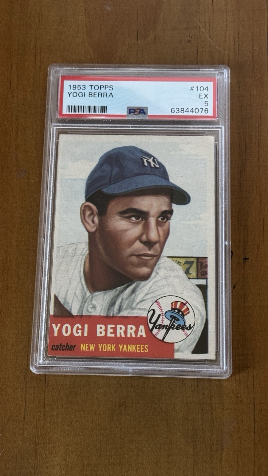 1953 topps yogi berra psa 5