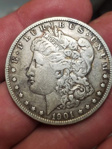 1901 Morgan Silver Dollar Brilliant circulated Good Date 90% $1 US Coin Bullion