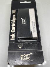 Mont Blanc Fountain Pen Refill German Black Ink Cartridges 10 in box