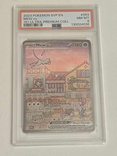 2023 POKEMON SVP EN-SV BLACK STAR PROMO 151 ULTRA-PREM COLL #053 MEW EX PSA 8