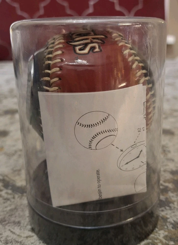 Rawlings Arizona Diamondbacks Baseball Clock MLB Man Cave Collectible Quartz - Image 4 of 4