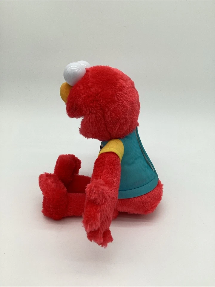 Peluche Just Play Sesame Street Elmo - 12” - ¡Linda camisa turquesa funcionando! Foto 2 de 4