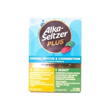 Alka-Seltzer Plus Maximum Strength, Cough Mucus & Congestion, Day+Night PowerMax