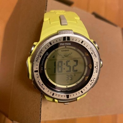 Casio Protrek Prw-3000-9Bjf Digital Quartz Men Rare Tested Japan Used F/S
