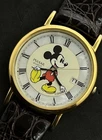 Vintage 1993 PULSAR Seiko Men’s 35mm Mickey Mouse Quart Watch Gold White MOP