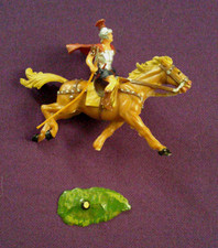 Elastolin Hausser Germany - Roman on Horse 1960s Vintage 40mm Painted Figure