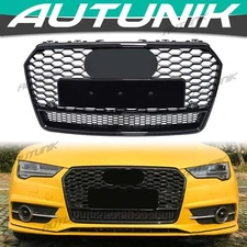 Fits Audi A7 S7 2016 2017 2018 RS7 Style Front Honeycomb Mesh Grill Grille